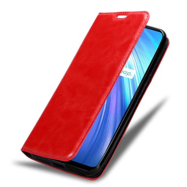 Realme 6 4G / 6s Suojakuori Lompakkokotelo (Punainen)