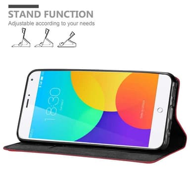 MEIZU MX4 Suojakuori Lompakkokotelo (Punainen)