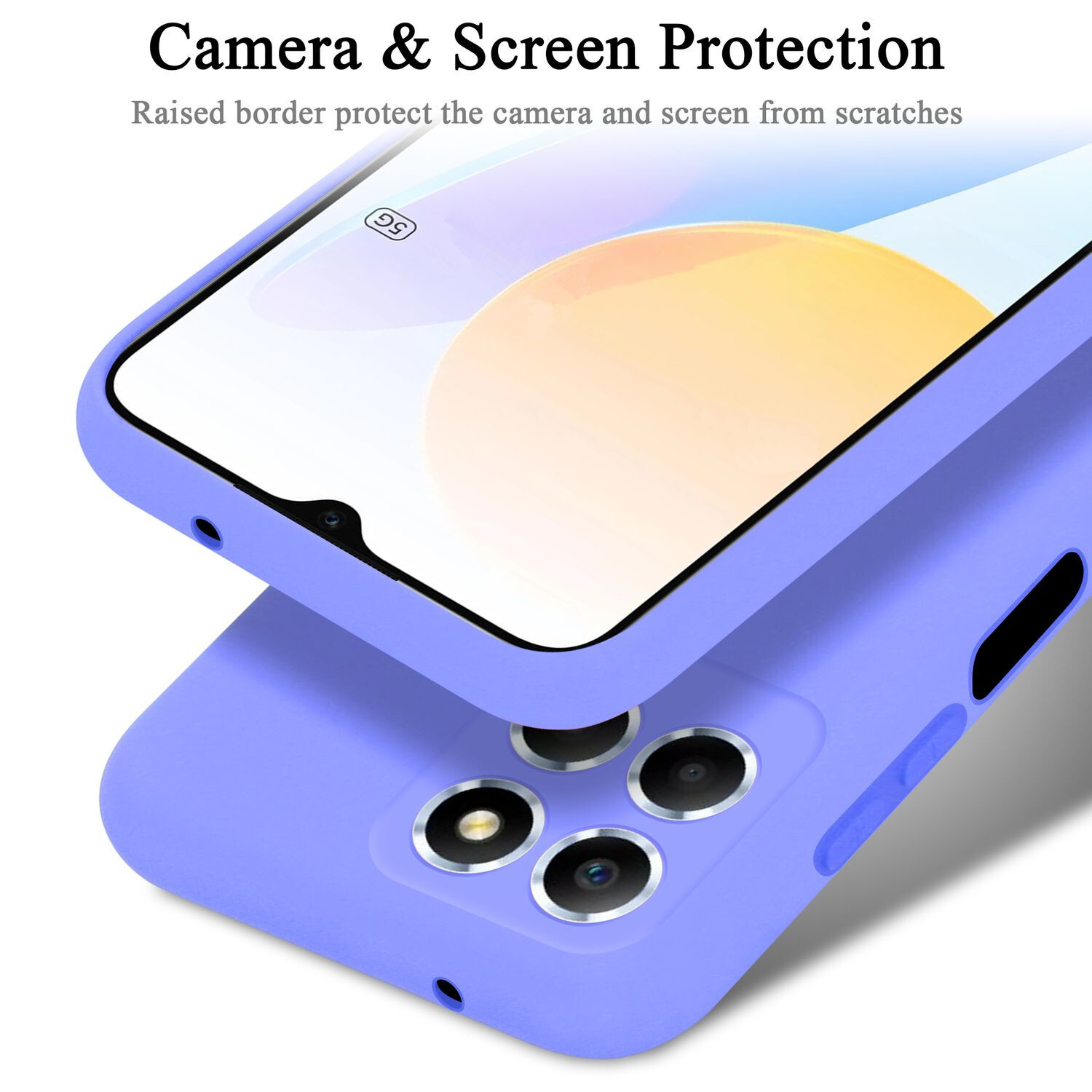 Honor X8 5G Suojakuori Kotelo Case (Violetti)