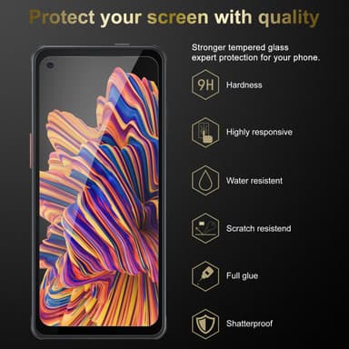 Samsung Galaxy XCover PRO 3x Näytönsuoja Karkaistu lasi