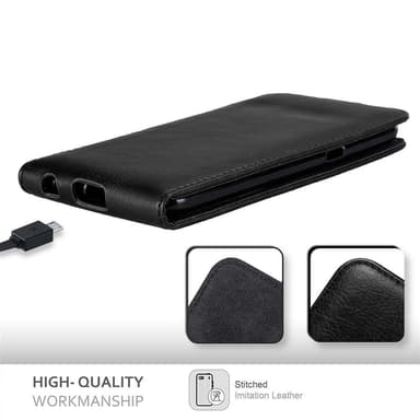 LG X POWER Suojakuori Lompakkokotelo (Musta)