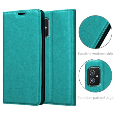 Asus ZenFone 8 Suojakuori Lompakkokotelo (Turkoosi)
