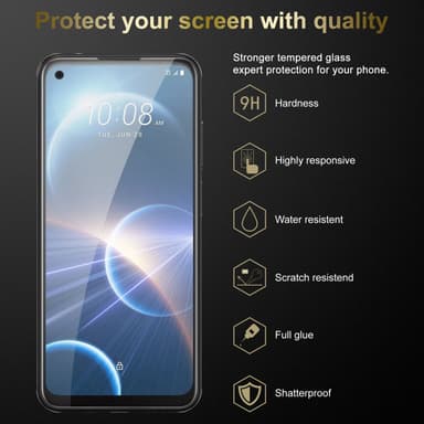HTC Desire 22 PRO Näytönsuoja Karkaistu lasi Suojakalvo