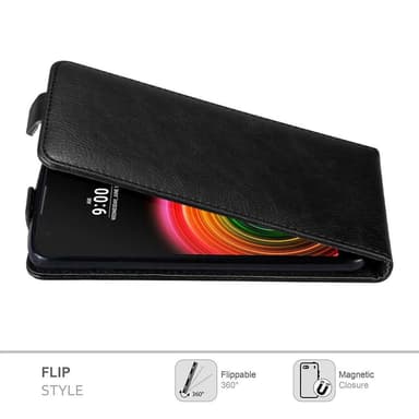 LG X POWER Suojakuori Lompakkokotelo (Musta)