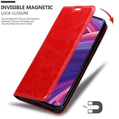 Oppo R17 PRO Suojakuori Lompakkokotelo (Punainen)