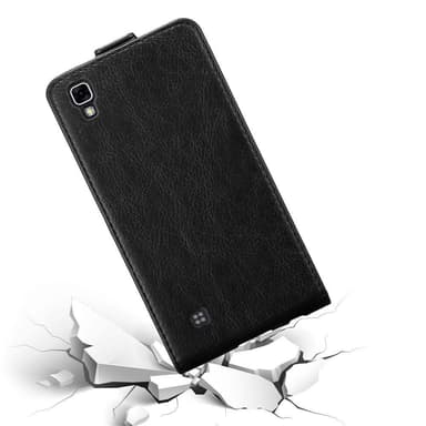 LG X POWER Suojakuori Lompakkokotelo (Musta)
