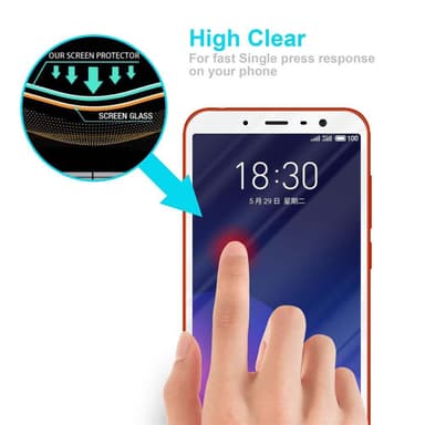 MEIZU M6T Suojakalvo Karkaistu lasi Näytönsuoja