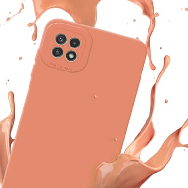 Samsung Galaxy A22 5G Suojakuori Kotelo (Oranssi)