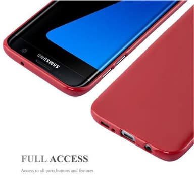 Samsung Galaxy S7 EDGE Suojakuori Kotelo (Punainen)