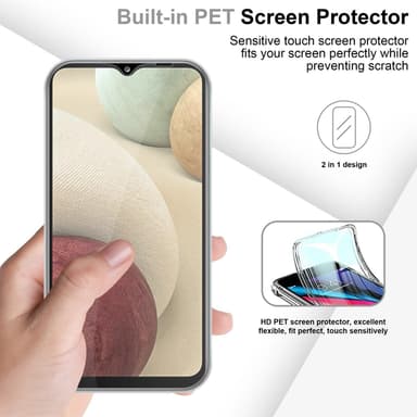 Samsung Galaxy A12 / M12 Suojakuori Cover (Läpinäkyvä)