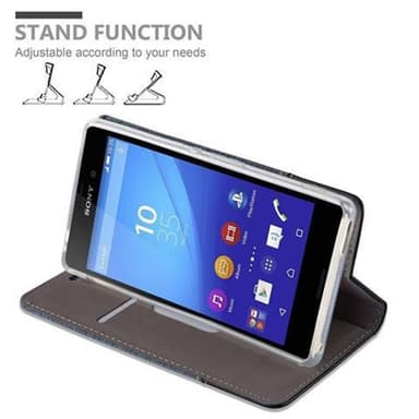 Sony Xperia M4 AQUA Suojakuori Lompakkokotelo (Sininen)