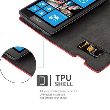 Nokia Lumia 520 / 521 Suojakuori Lompakkokotelo