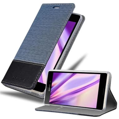 Sony Xperia M4 AQUA Suojakuori Lompakkokotelo (Sininen)