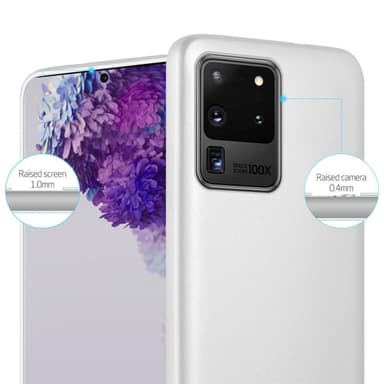 Samsung Galaxy S20 ULTRA Suojakuori Kotelo (Hopea)