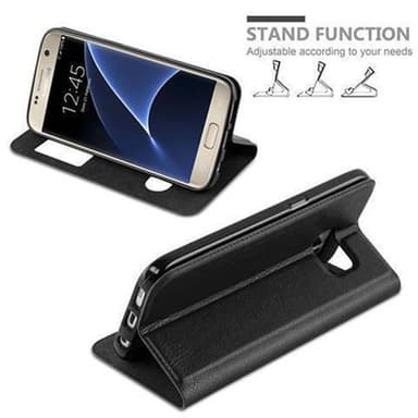 Lompakkokotelo Samsung Galaxy S7 Case (Musta)