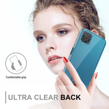 Samsung Galaxy A12 / M12 Suojakuori Cover (Läpinäkyvä)
