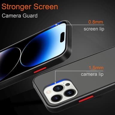 iPhone 14 PRO MAX Suojakuori Kotelo (Läpinäkyvä)