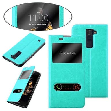 Lompakkokotelo LG K8 2016 Case (Turkoosi)