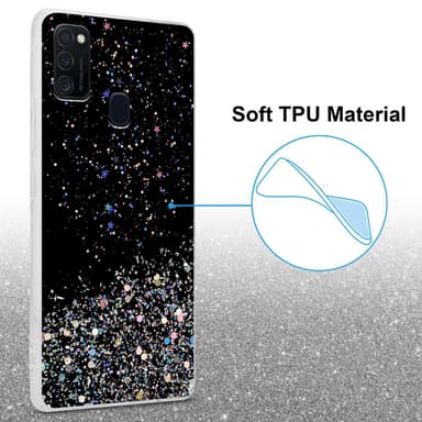 Samsung Galaxy M21 / M30s Suojakuori Kotelo (Musta)