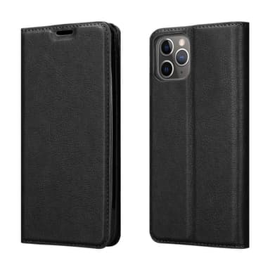 iPhone 12 PRO MAX Suojakuori Lompakkokotelo (Musta)