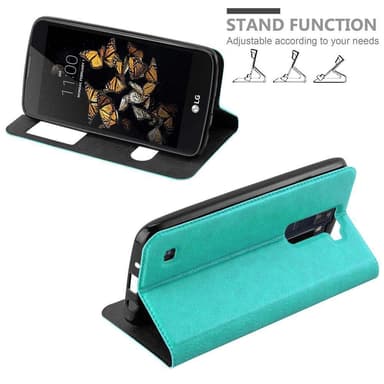 Lompakkokotelo LG K8 2016 Case (Turkoosi)