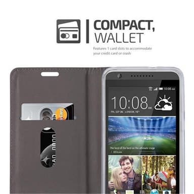 HTC Desire 820 Suojakuori Lompakkokotelo (harmaa)