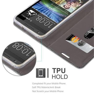 HTC Desire 820 Suojakuori Lompakkokotelo (harmaa)