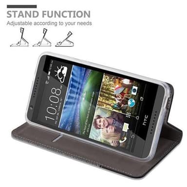 HTC Desire 820 Suojakuori Lompakkokotelo (harmaa)