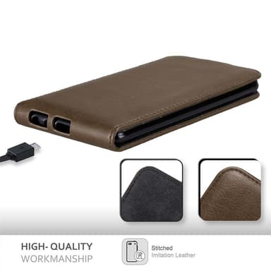 LG STYLUS 2 Suojakuori Lompakkokotelo (Ruskea)