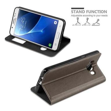 Lompakkokotelo Samsung Galaxy J7 2016 Case (Ruskea)