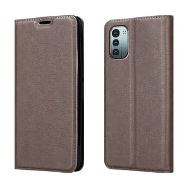 Nokia G11 / G21 Suojakuori Lompakkokotelo (Ruskea)