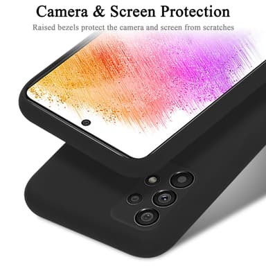 Samsung Galaxy A73 5G Suojakuori Kotelo (Musta)