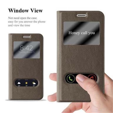 Lompakkokotelo Samsung Galaxy J7 2016 Case (Ruskea)
