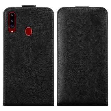 Samsung Galaxy A20s Suojakuori Lompakkokotelo (Musta)