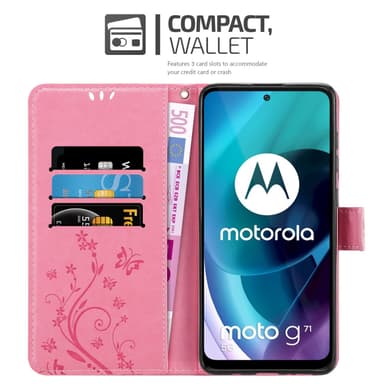 Motorola MOTO G71 5G Suojakuori Lompakkokotelo