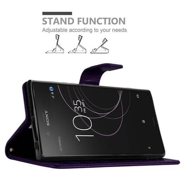 Sony Xperia XZ1 Suojakuori Lompakkokotelo (Violetti)