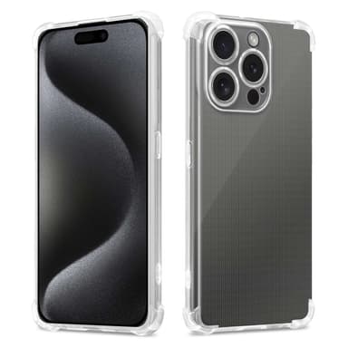 iPhone 15 PRO MAX Suojakuori Kotelo (Läpinäkyvä)