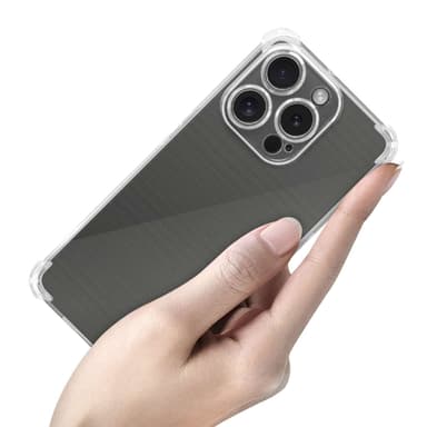 iPhone 15 PRO MAX Suojakuori Kotelo (Läpinäkyvä)