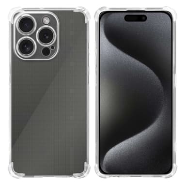 iPhone 15 PRO MAX Suojakuori Kotelo (Läpinäkyvä)