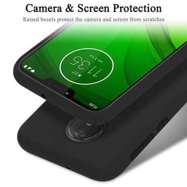 Motorola MOTO G7 POWER Suojakuori Kotelo (Musta)