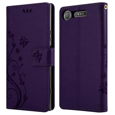 Sony Xperia XZ1 Suojakuori Lompakkokotelo (Violetti)