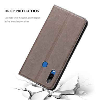 ZTE Blade V10 VITA Suojakuori Lompakkokotelo (Ruskea)