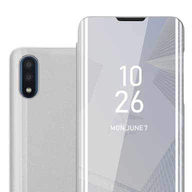 Suojakuori Samsung Galaxy A01 Lompakkokotelo (Hopea)