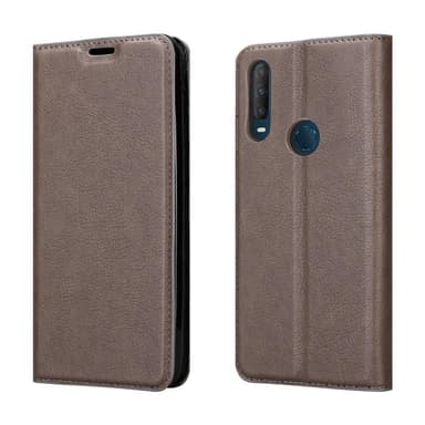 Alcatel 1S 2020 Suojakuori Lompakkokotelo (Ruskea)