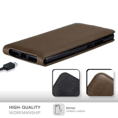 Huawei MATE 8 Suojakuori Lompakkokotelo (Ruskea)