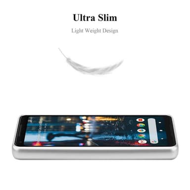 Google PIXEL 2 XL Suojakuori Kotelo (Hopea)