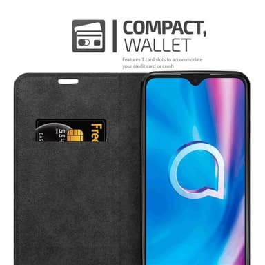 Alcatel 1S 2020 Suojakuori Lompakkokotelo (Punainen)