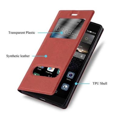 Lompakkokotelo Huawei P8 Case (Punainen)