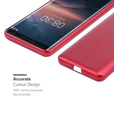 Nokia 8 Sirocco Suojakuori Kotelo (Punainen)