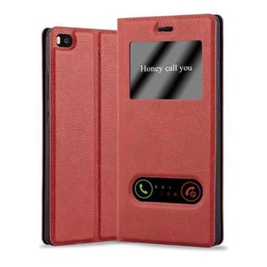 Lompakkokotelo Huawei P8 Case (Punainen)